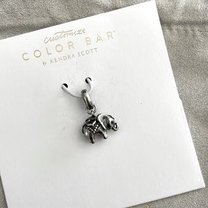 NWT Kendra Scott Elephant Charm- Vintage Silver